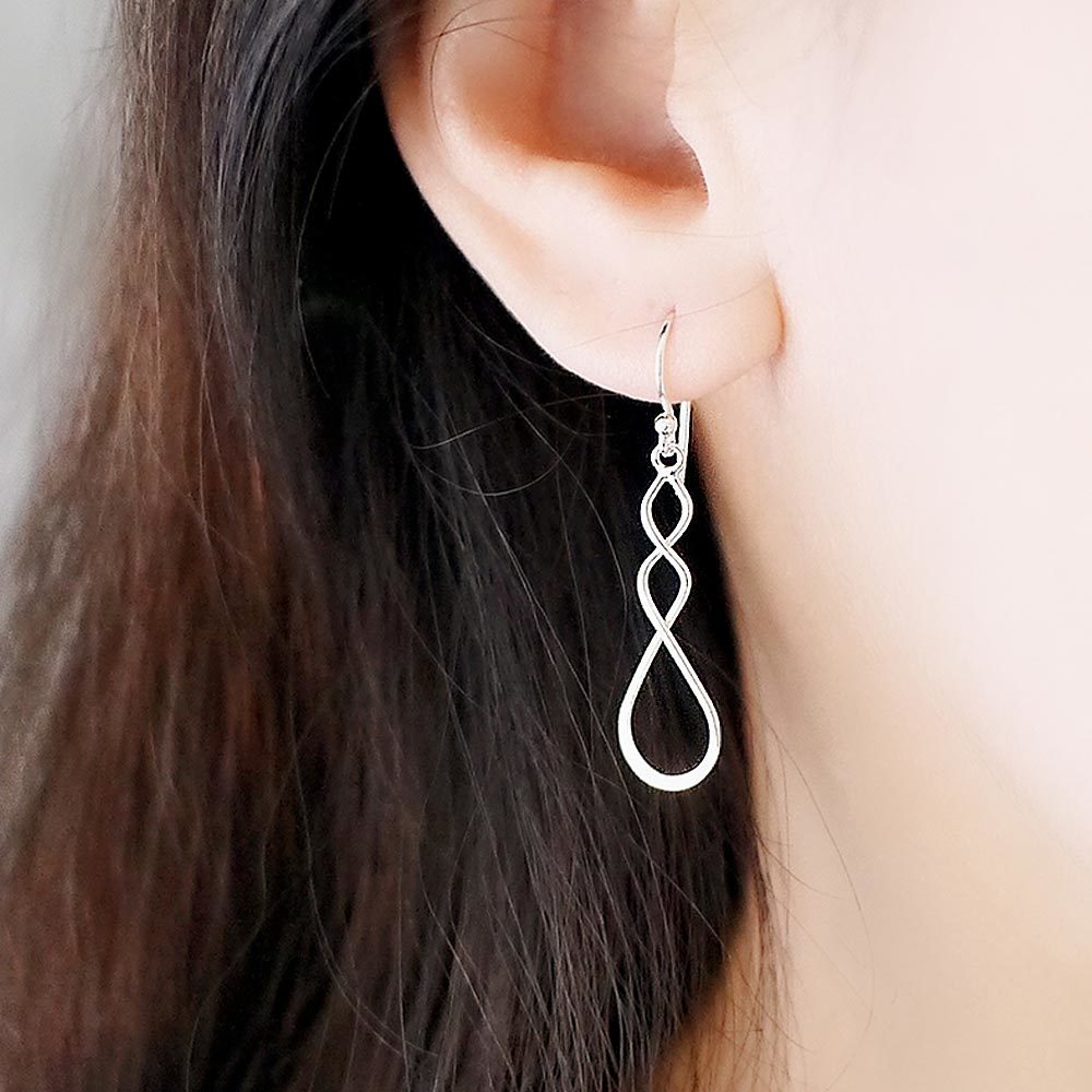 晚禮服純銀耳環(銀色)/SE701S