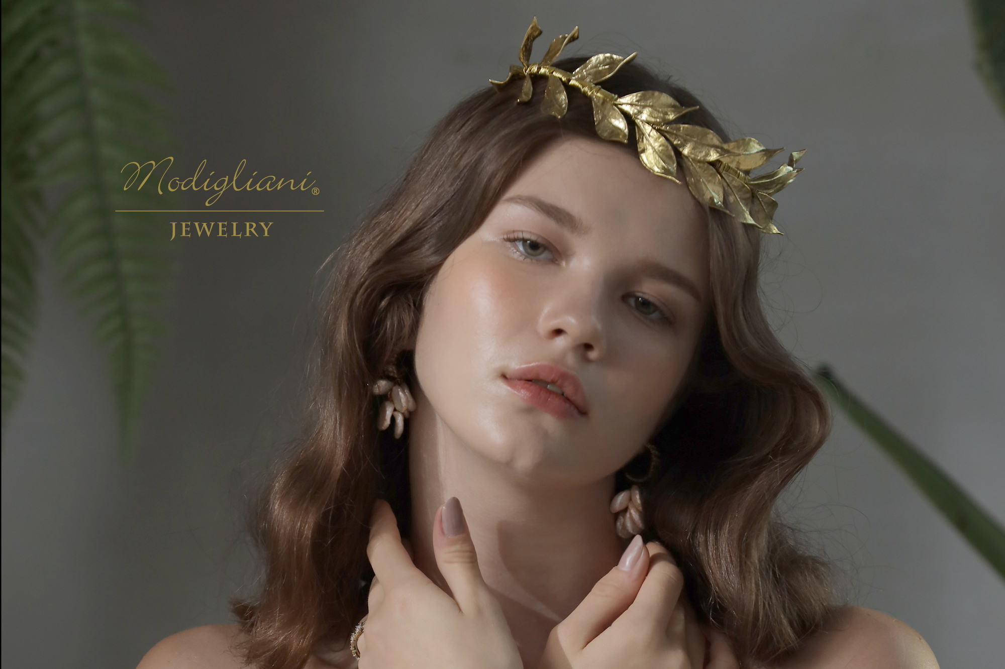 黃銅飾品, 頭飾, 飾品,頭冠, 黃銅,花草,女神,仙氣