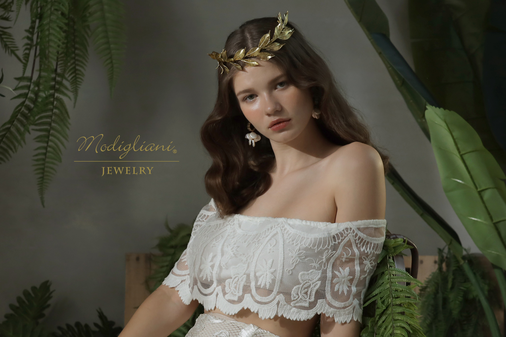 黃銅飾品, 頭飾, 飾品,頭冠, 黃銅,花草,女神,仙氣