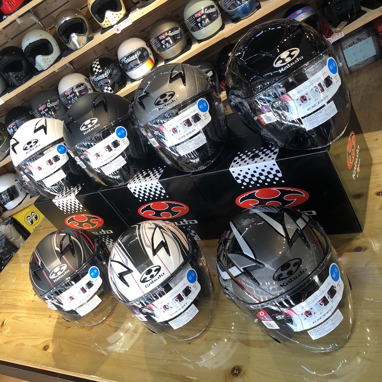 OGK KABUTO EXCEED 素色 消光黑 內墨片 3/4罩 雙D扣