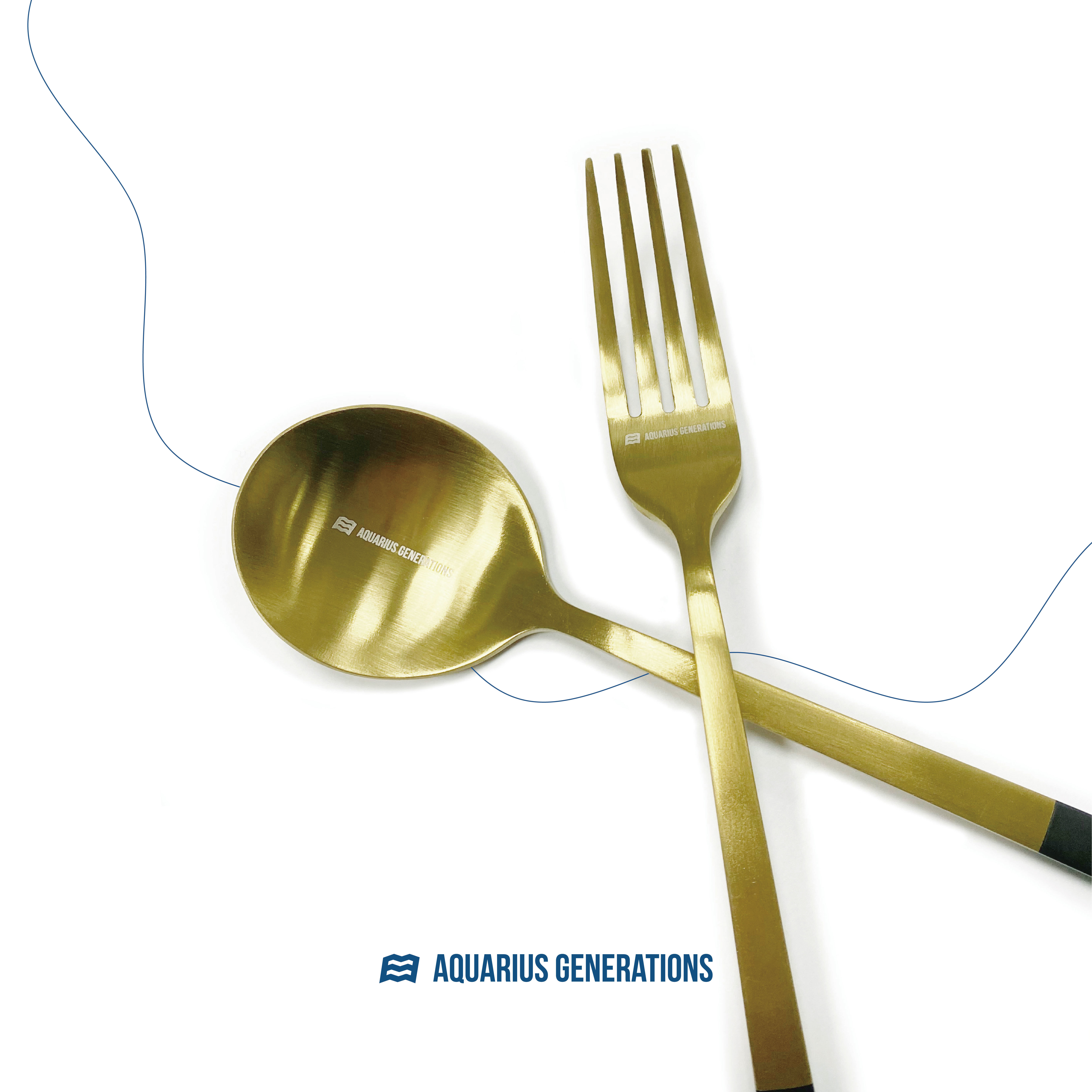 #完美的一口  金湯匙金叉子