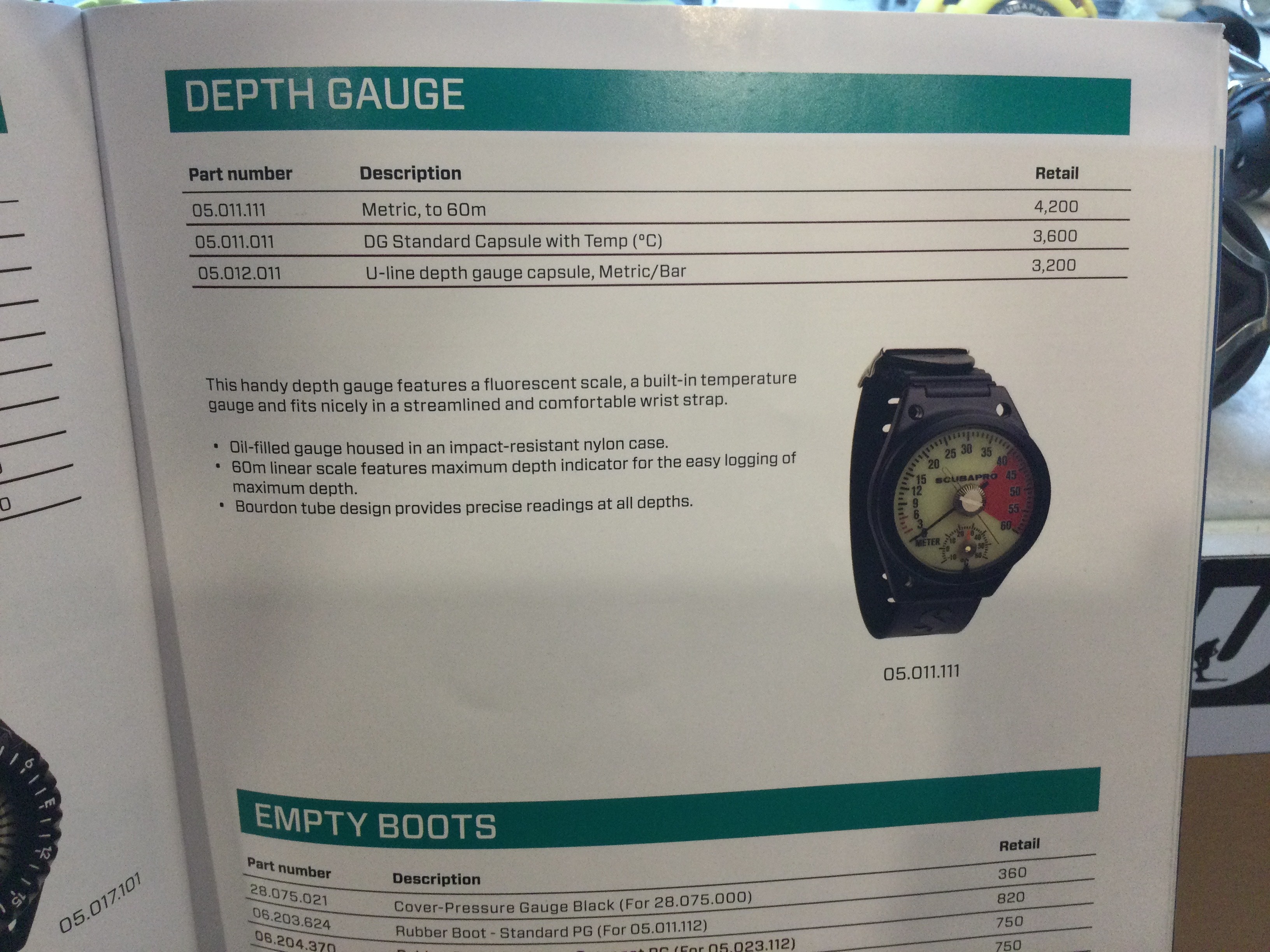 DG Standard Capsule with Temp (°C) SCUBAPRO 悠潛潛水