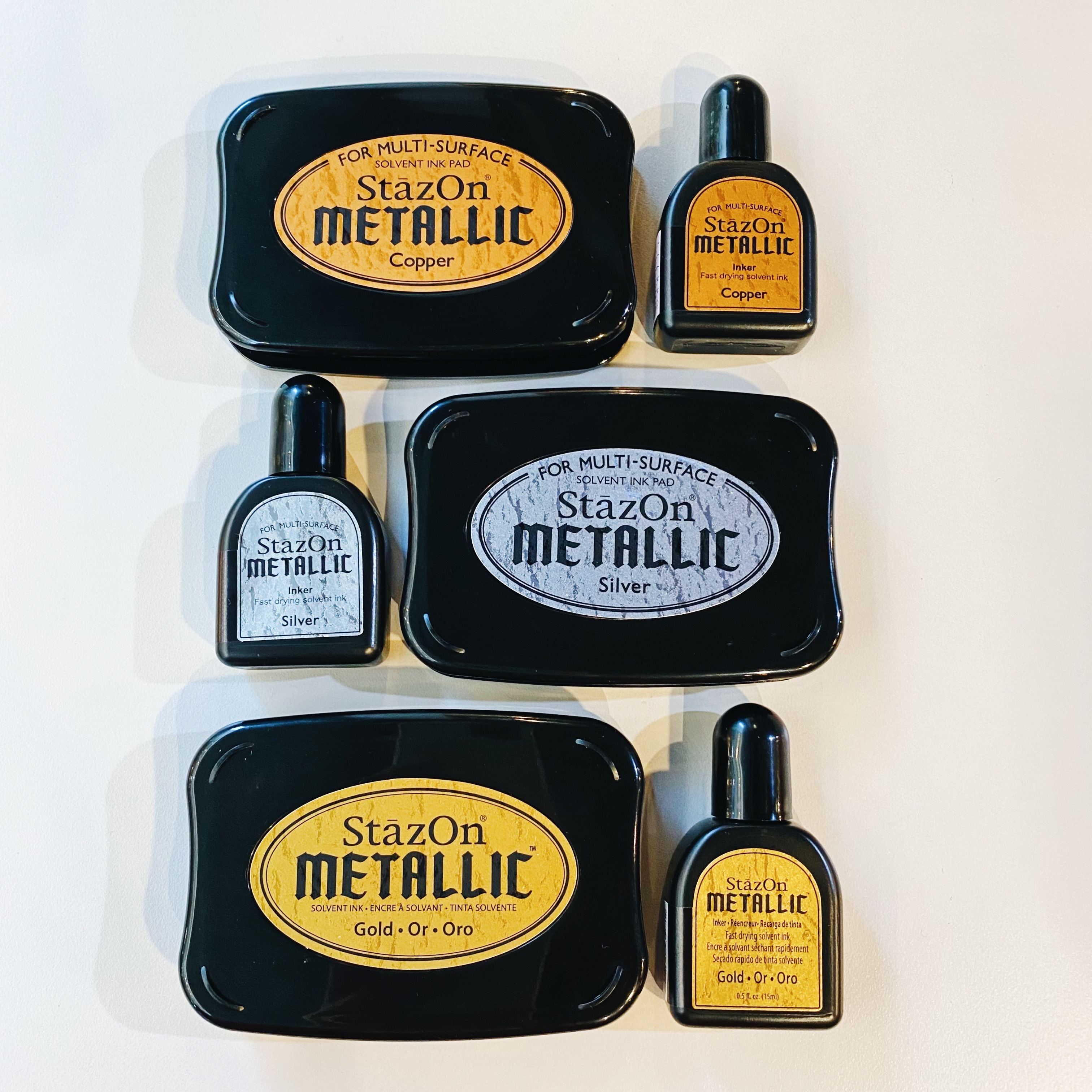 【TSUKINEKO日本月貓】油性金屬印台 銅色／金色／銀色