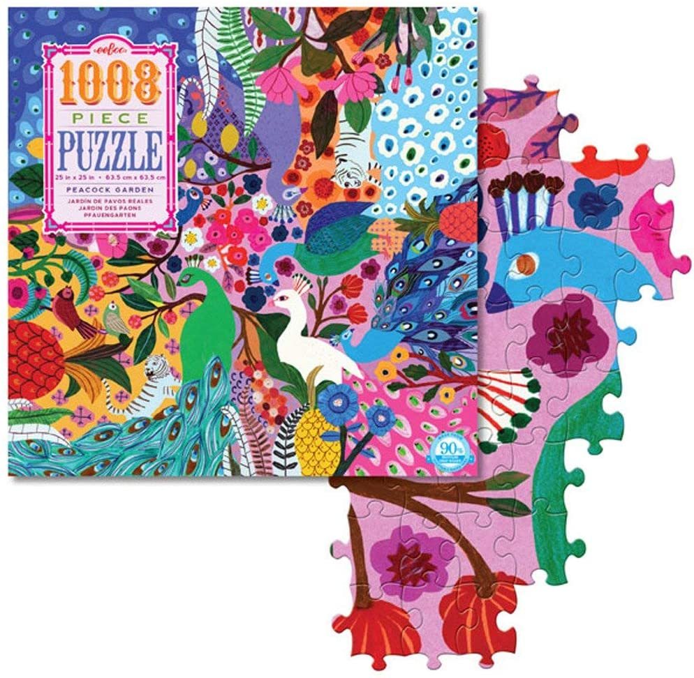 【EEBOO】孔雀花園 1000片拼圖