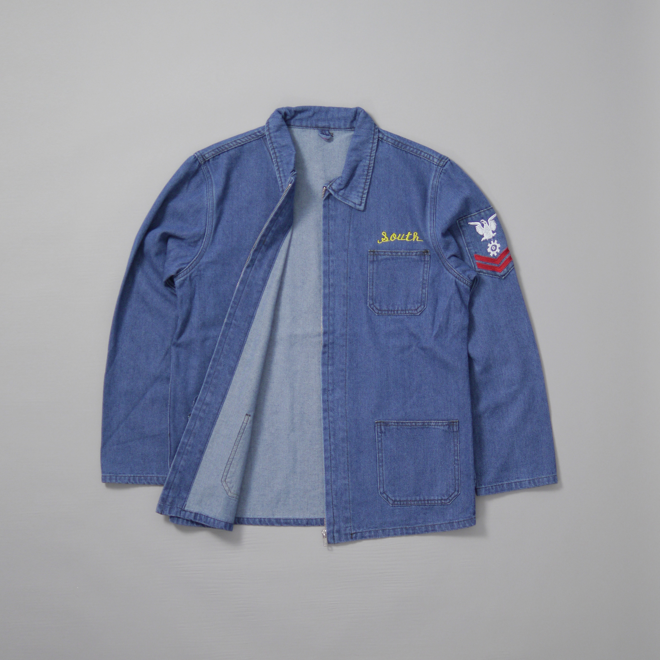 US NAVY Denim Souvenir Jacket