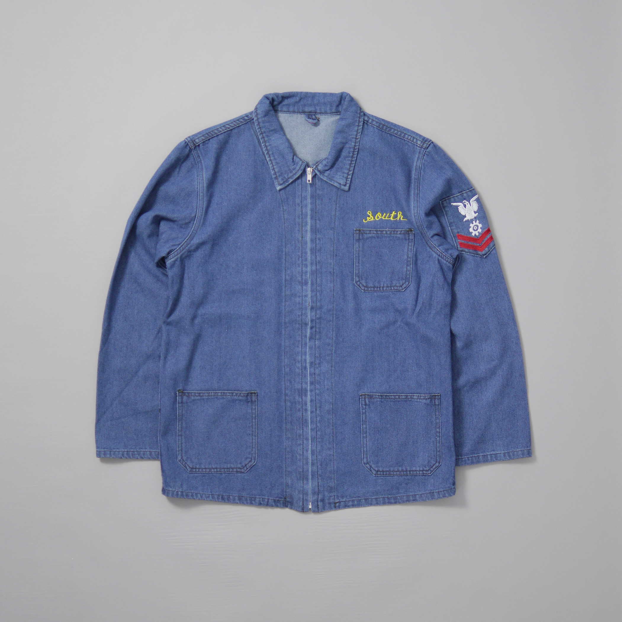 US NAVY Denim Souvenir Jacket