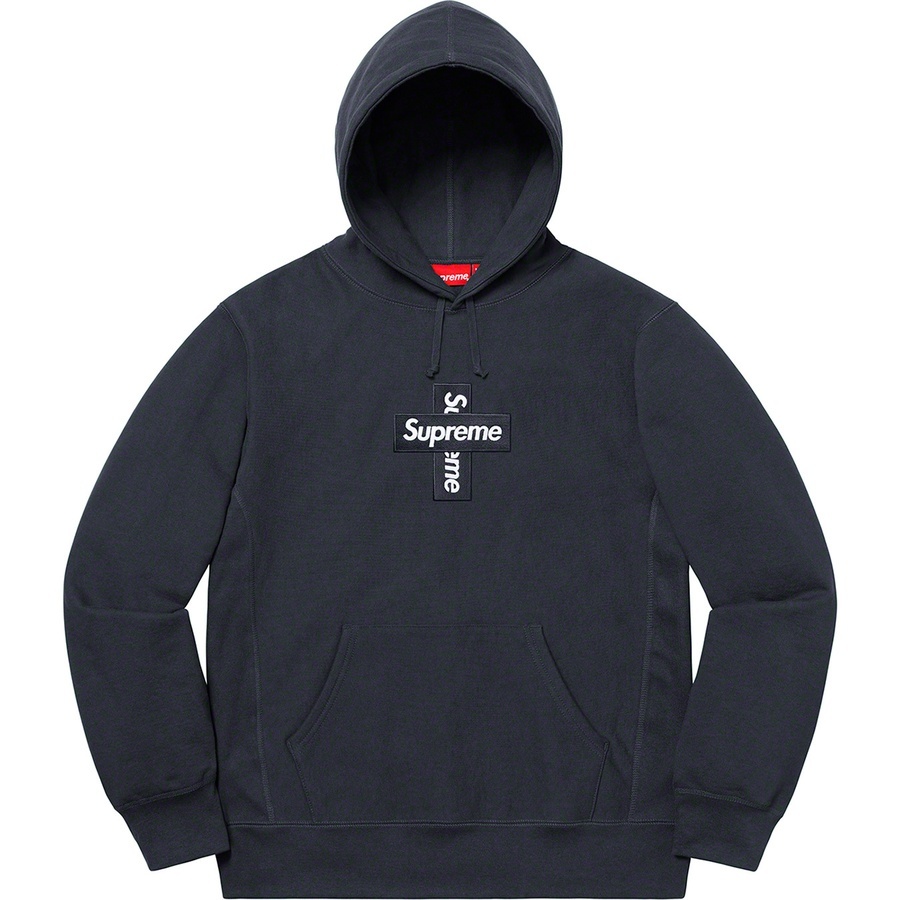 Supreme Cross Box Logo Hooded Sweatshirt (4Colors)