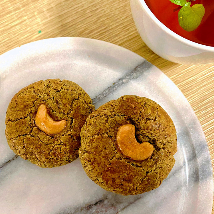 手作餅乾-鐵觀音茶香腰果餅乾