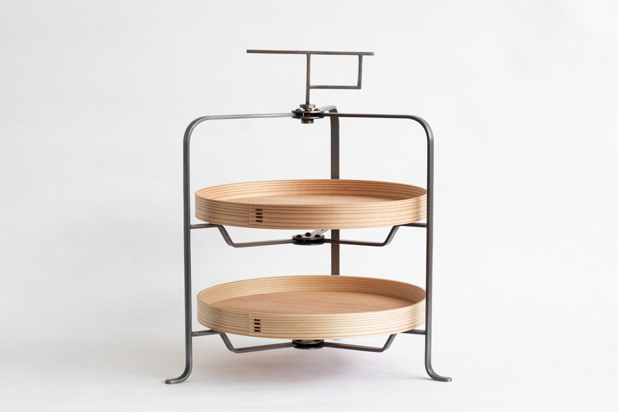 SSS-銅製層架 附丸盆2入