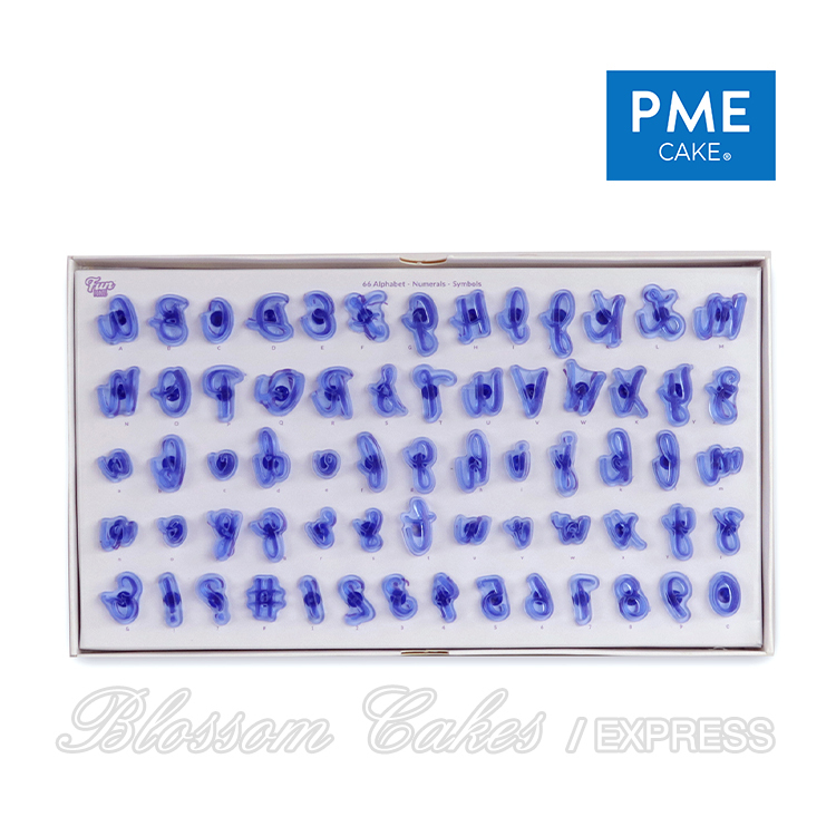 PME Fun Fonts - Cupcake & Cookie Stamping Set, Collection 1, 66 Pieces