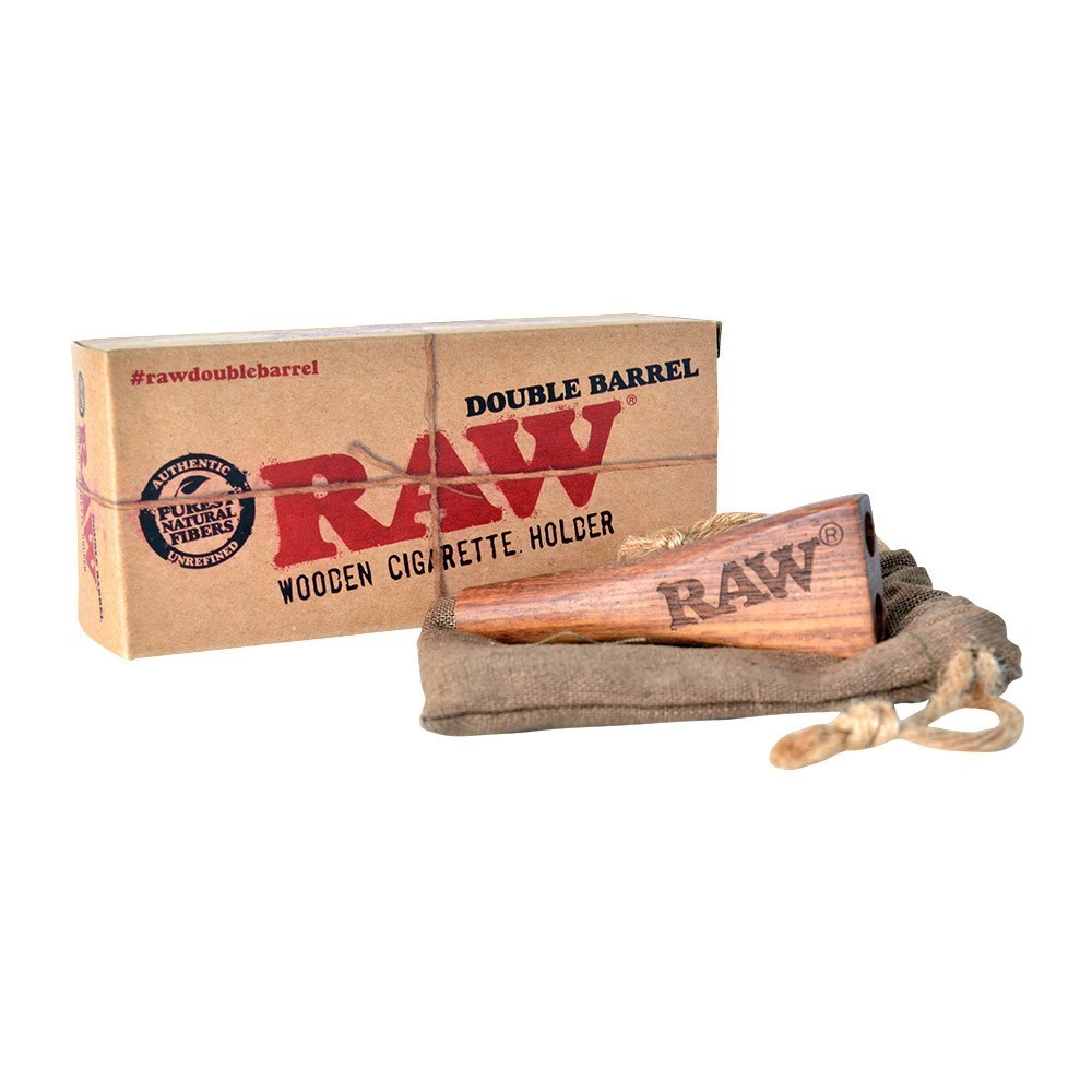 🇪🇸RAW - Double Barrel Wooden Cigarette Holder 木頭濾嘴