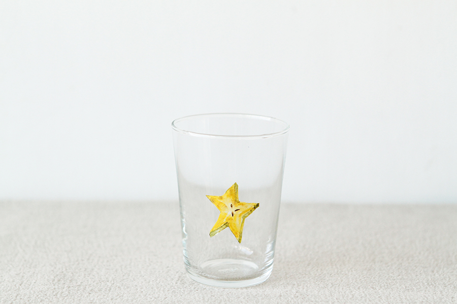 +t企劃-水果玻璃杯-楊桃半顆