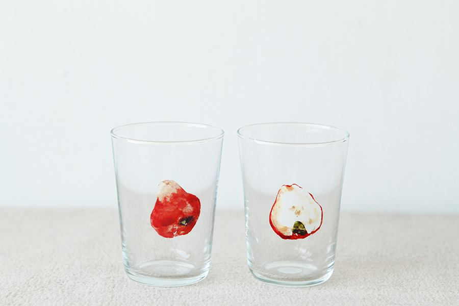 +t企劃-水果玻璃杯-蓮霧整顆