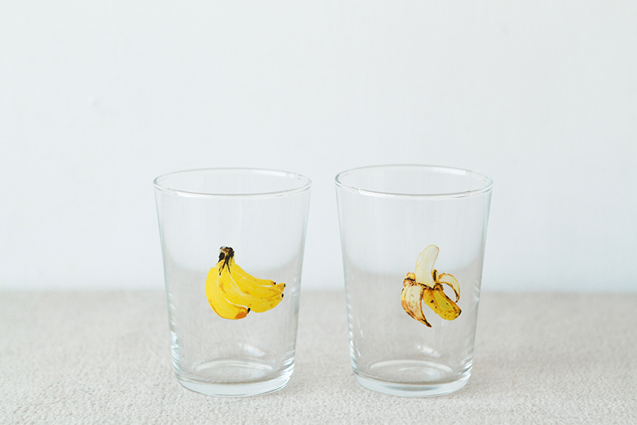 +t企劃-水果玻璃杯-香蕉整顆
