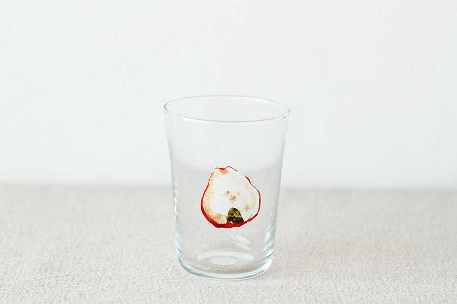 +t企劃-水果玻璃杯-蓮霧半顆