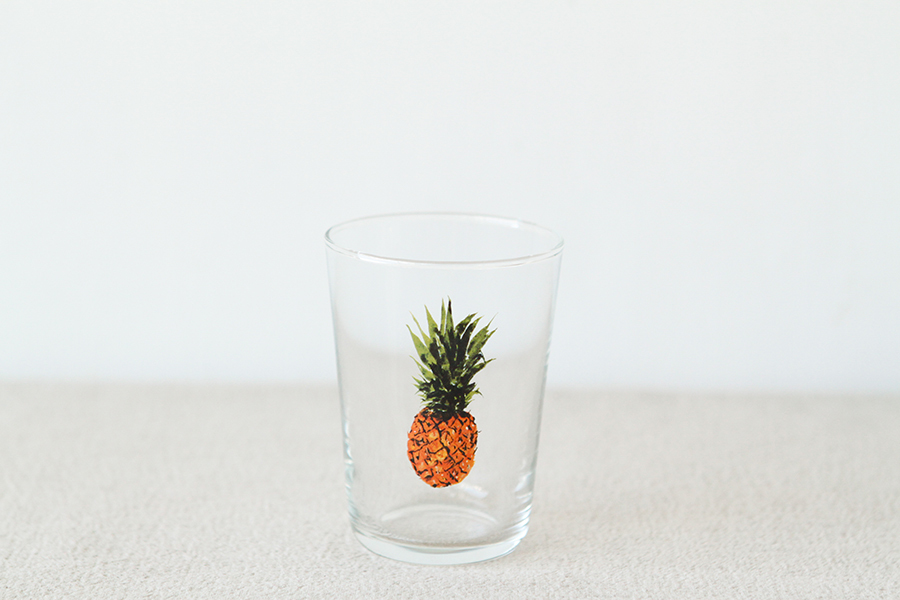 +t企劃-水果玻璃杯--鳳梨整顆