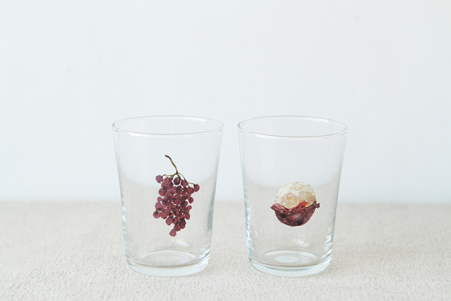 +t企劃-水果玻璃杯-葡萄半顆