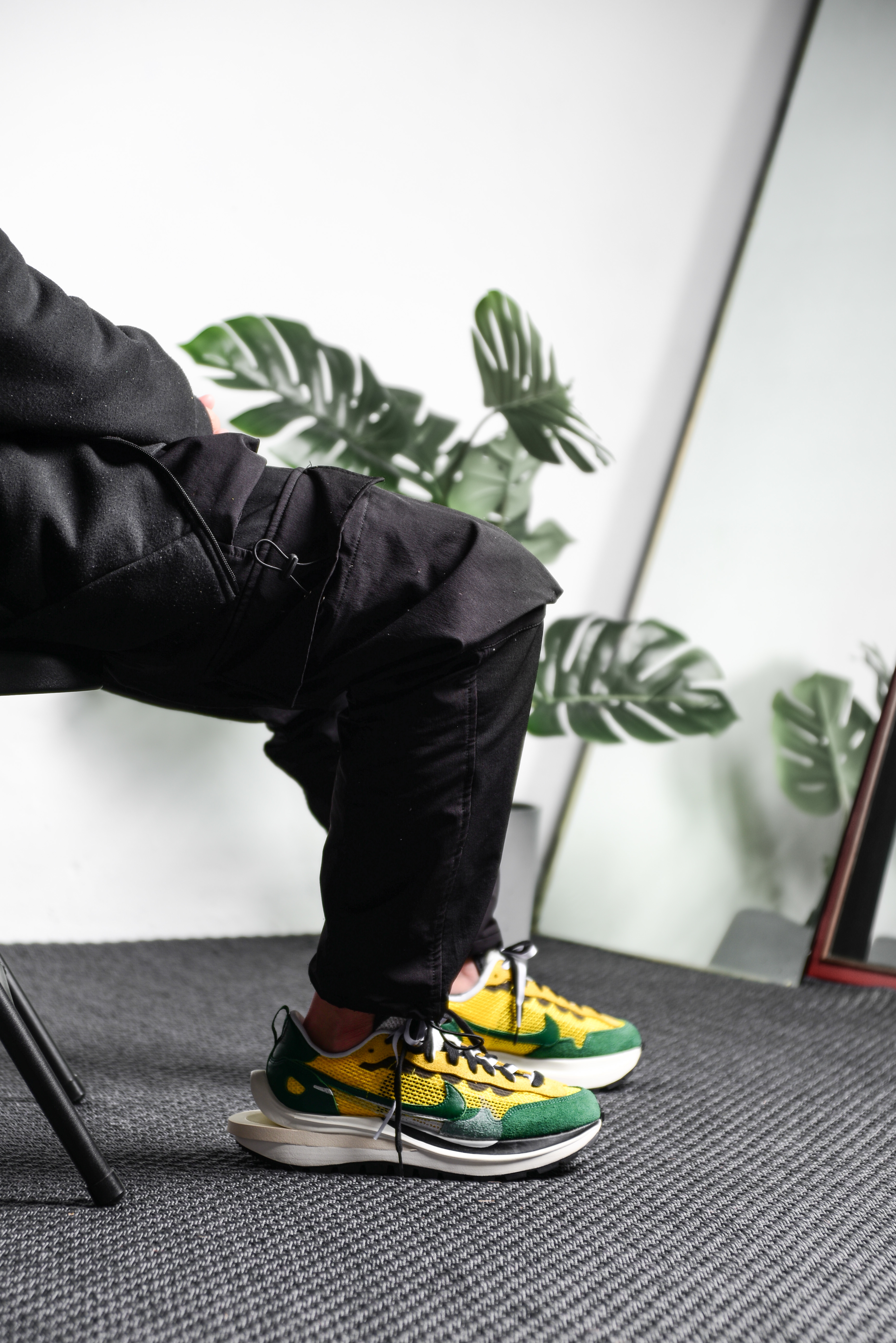 【APAIR】代購 Sacai x Nike vapor waffle yellow green 綠黃 CV1363-700