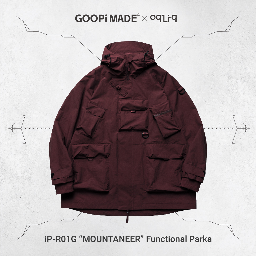 iP-R01G “MOUNTANEER” Functional Parka - Syrah