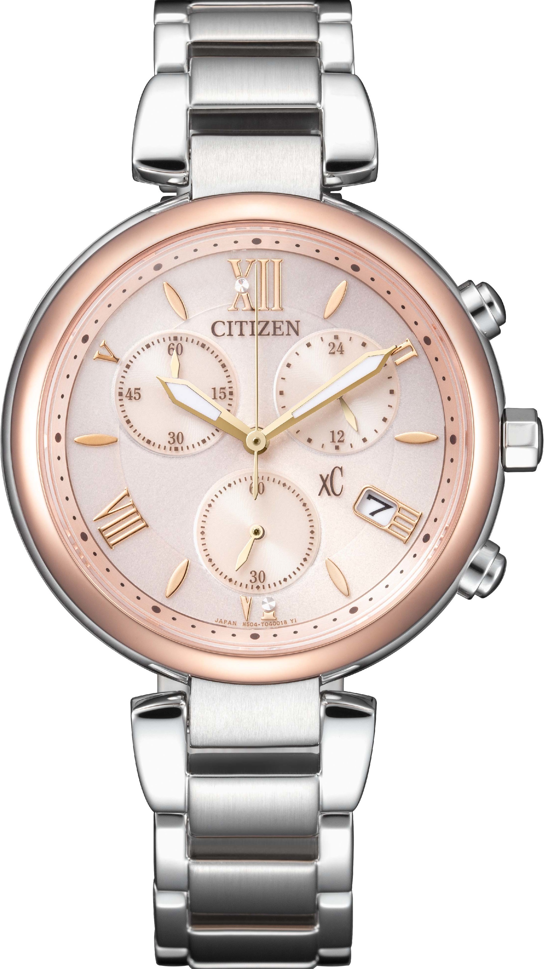 萬年鐘錶 - Citizen 星辰錶  XC  光動能女錶   FB1455-50W   錶徑35MM