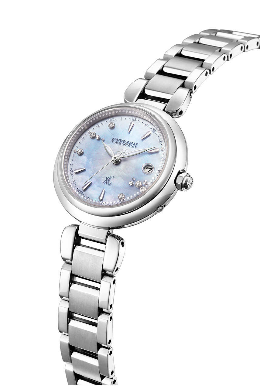 萬年鐘錶 - Citizen 星辰錶  XC    限量發行 光動能電波女錶  ES9461-51W  錶徑29MM