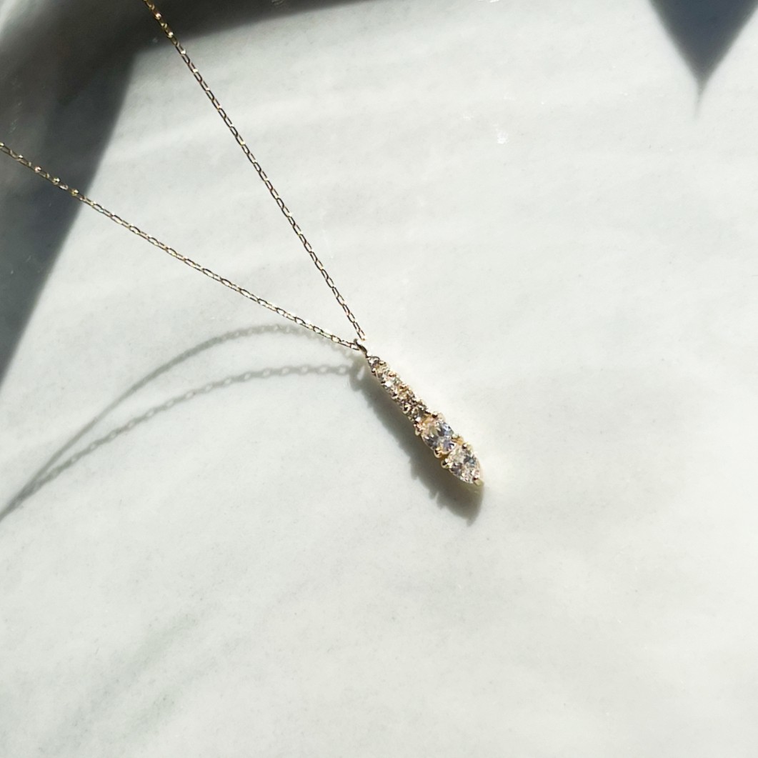 10K/閃耀冰晶墜鍊