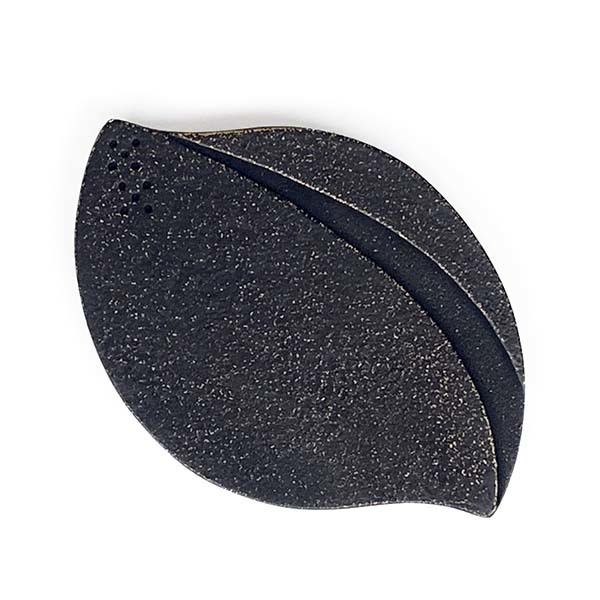 【岩鑄】葉 鑄鐵壺墊-金黑