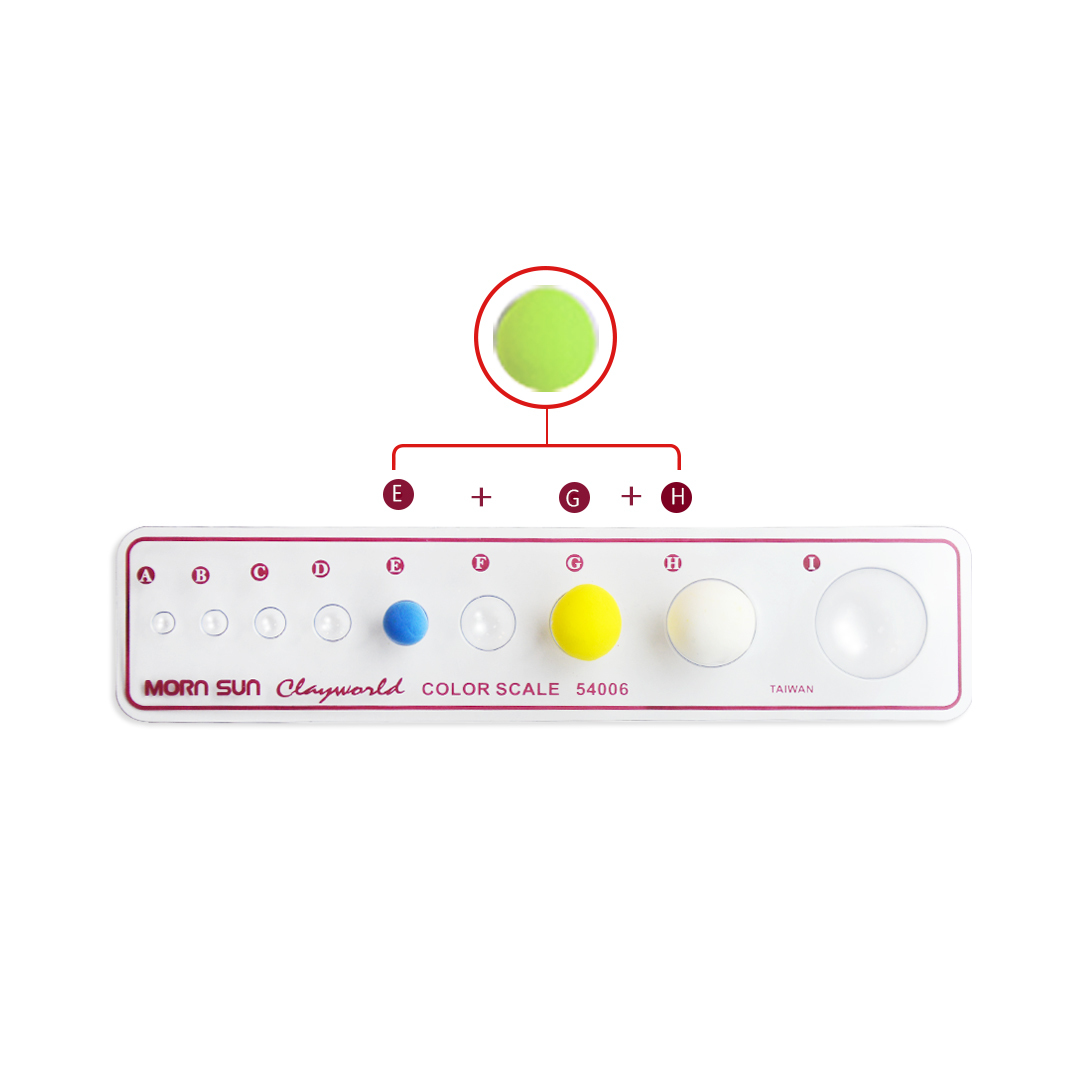 【黏土調色盤】 (內附黏土調色比例表) 調色卡 調色尺 黏土量尺 黏土計量器 台灣製