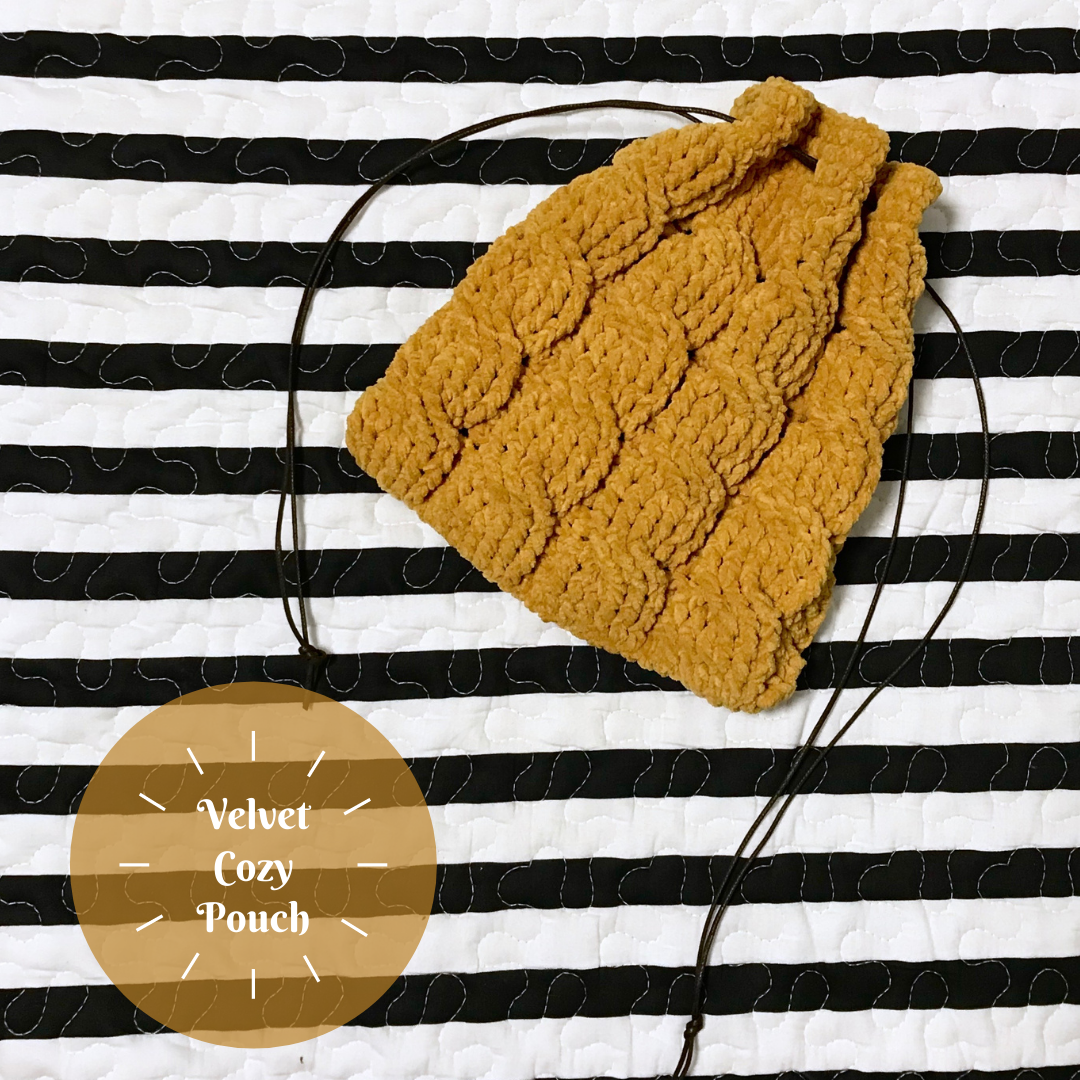 [Linea] Velvet Cozy Pouch 絨布麻花束口袋