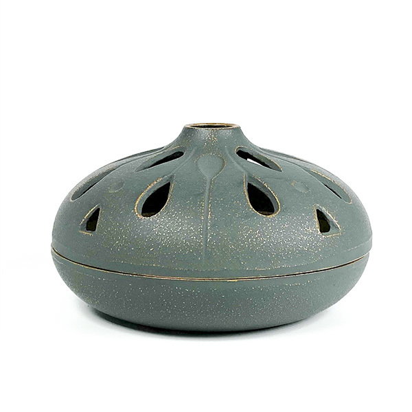 【岩鑄】雫 蚊香爐-青銅色