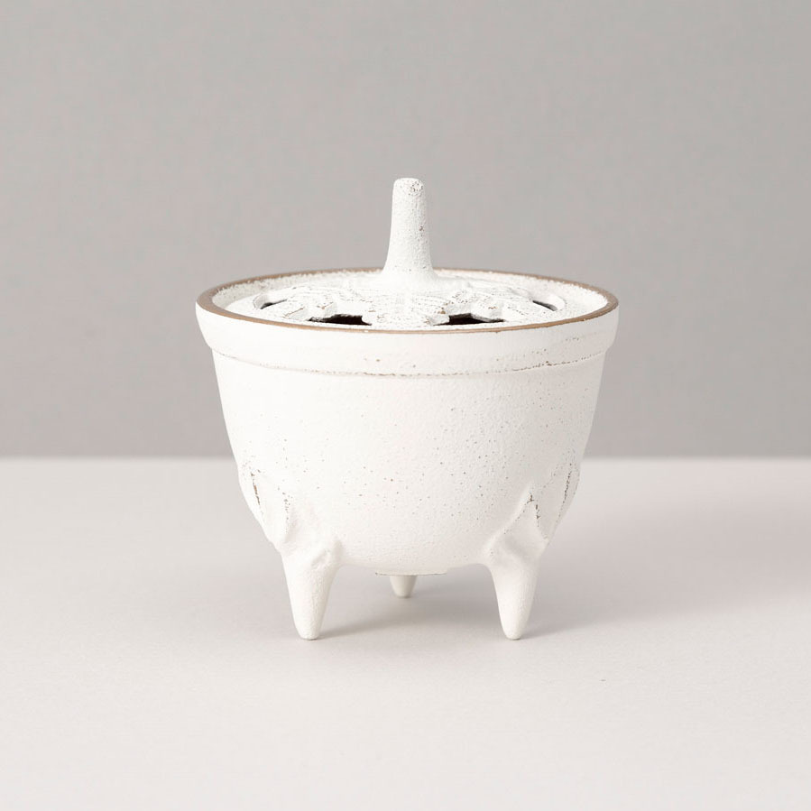【岩鑄】雪 香爐-金/麻色