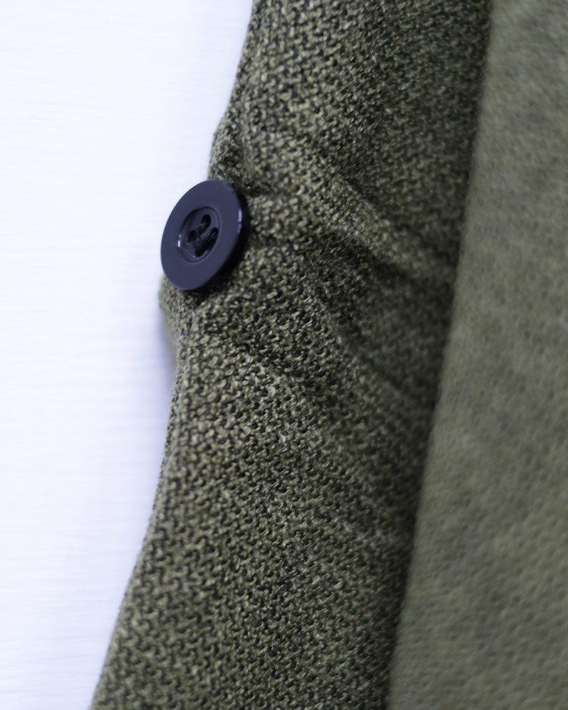 DEER 反褶飛鼠袖毛料斗篷 平拍細節