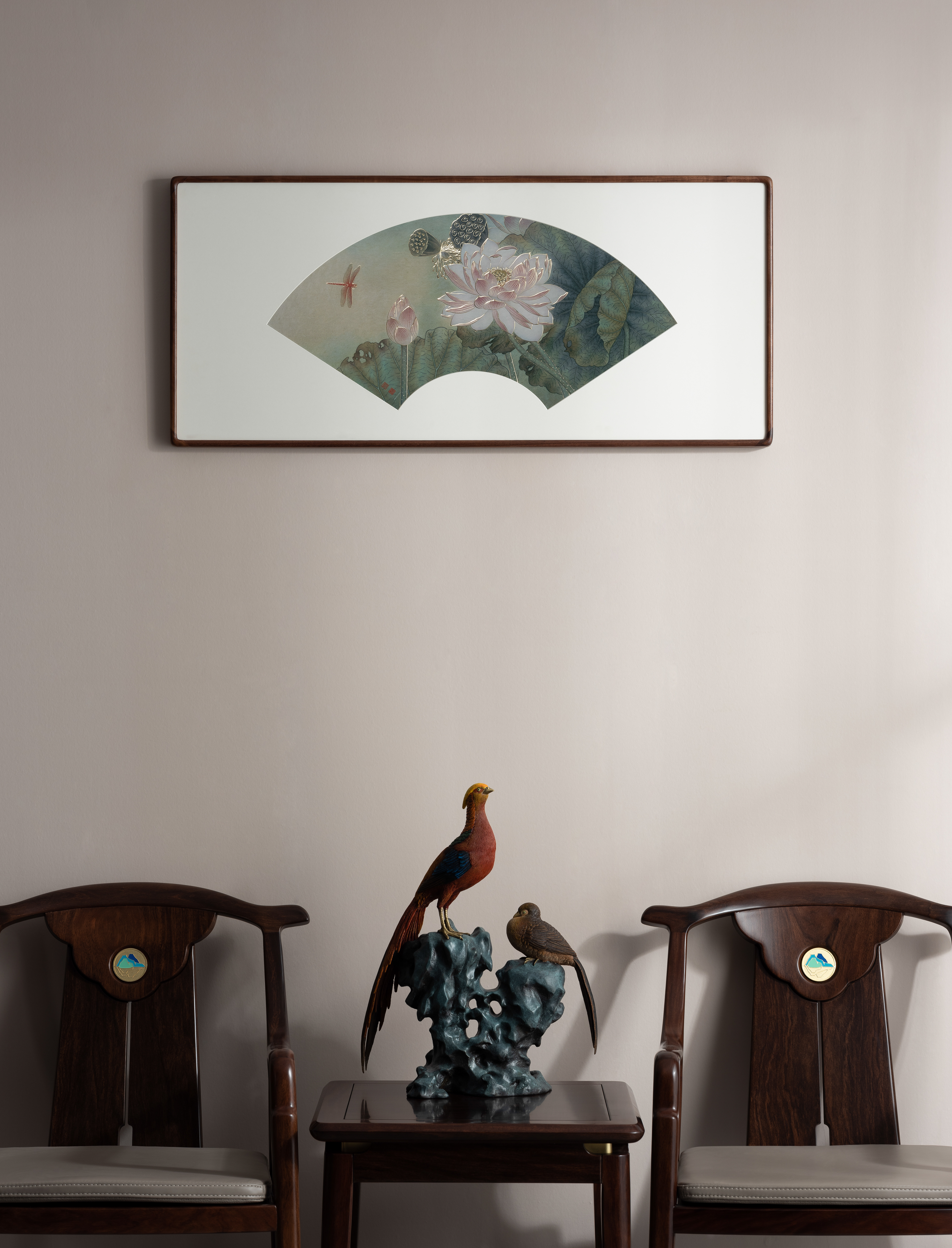 荷香蜓來舞(銅雕畫)◇已停產◇