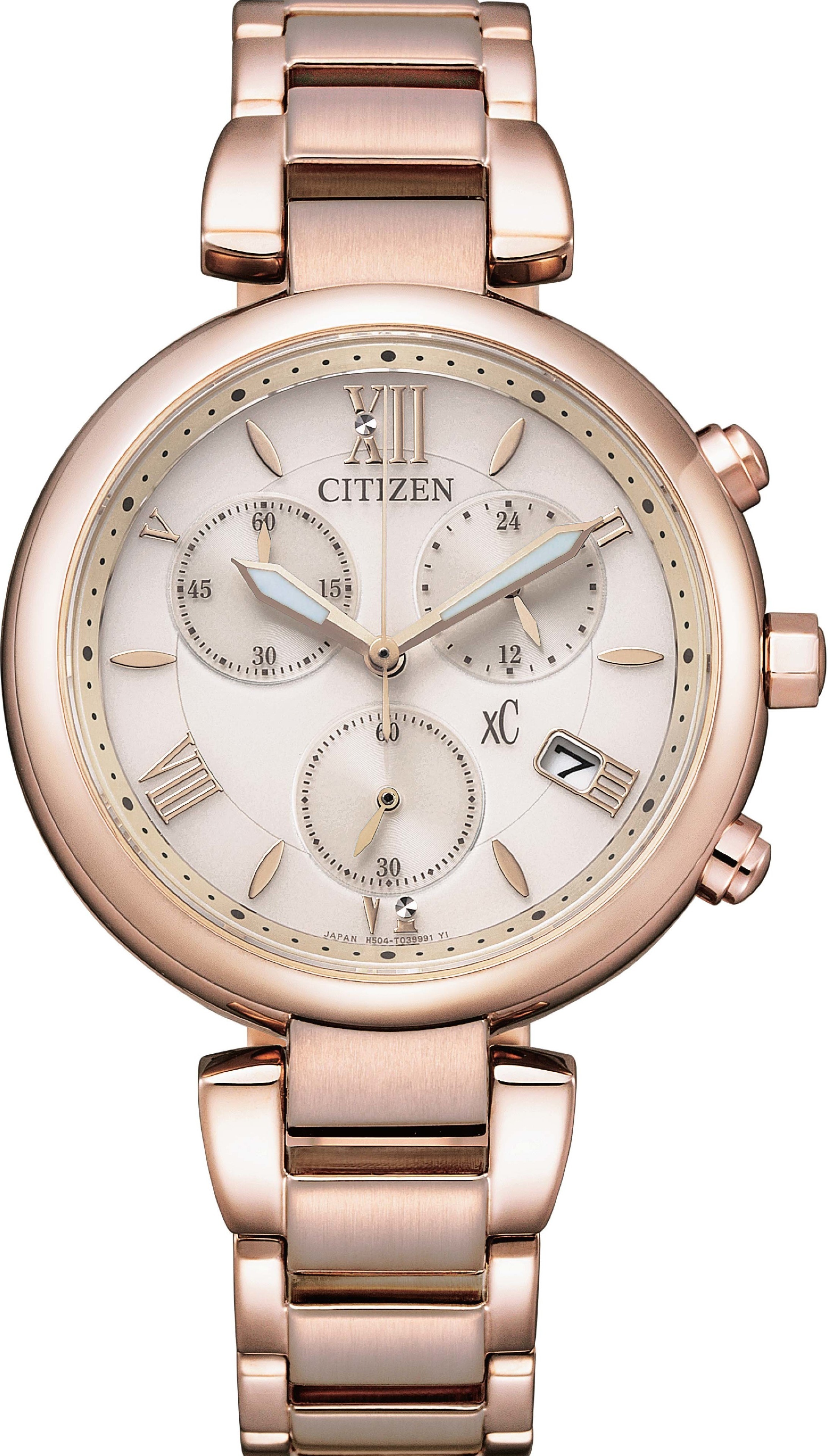 萬年鐘錶 - Citizen 星辰錶  XC   亞洲限定款 光動能女錶  FB1452-58W   錶徑35MM