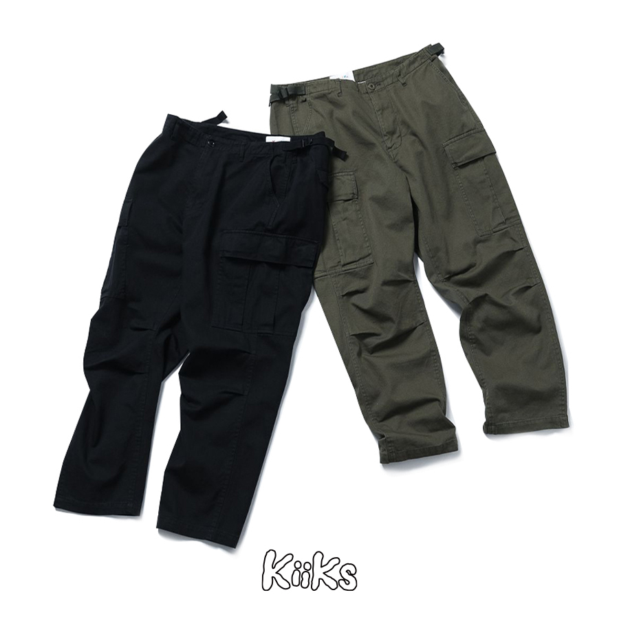 KIIKS CARGOPANTS 工作錐形長褲 工作褲 軍綠色KIIKS12 / 黑色KSCP-001-01 [EW]