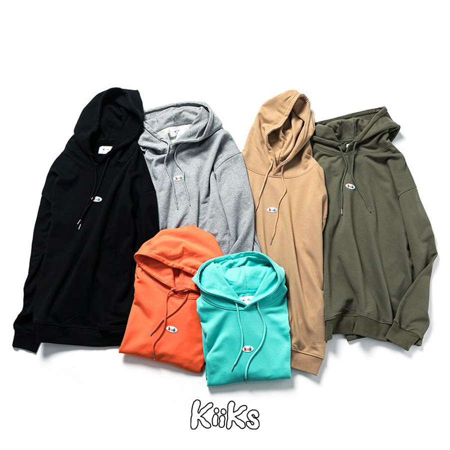 KIIKS Logo Hoodie 多色  黑/橘/卡其/灰/綠/湖水綠 帽T