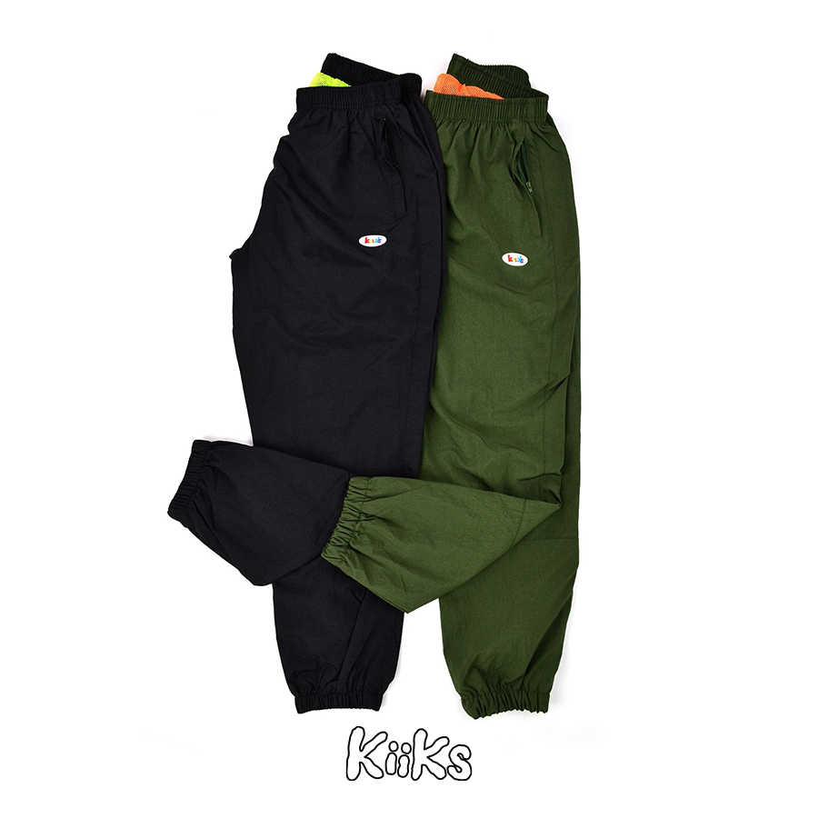 KIIKS TRACKPANTS 黑/綠 兩色 運動風 長褲 風褲 KIIKS09/KIIKS10