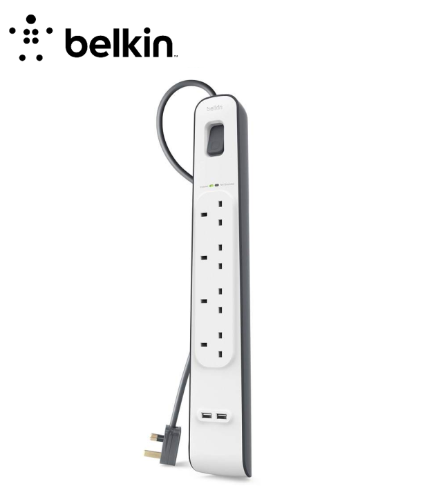 Belkin 8 Ways Surge Protect w/USBx2(max2.4A) PDU(2M co