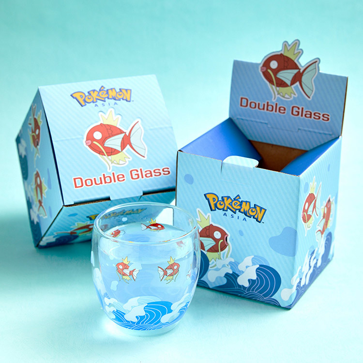 寶可夢雙層造型玻璃杯-鯉魚王