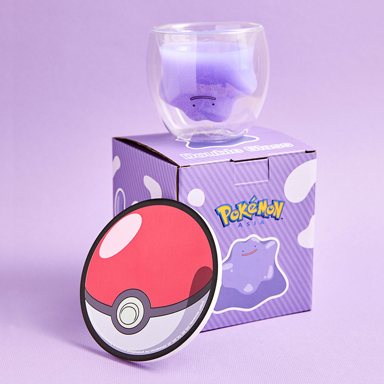 寶可夢雙層造型玻璃杯-百變怪
