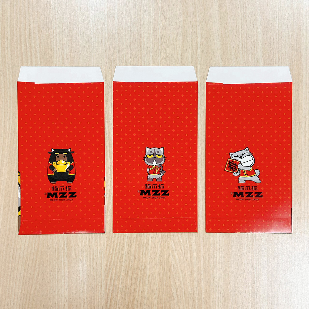 貓爪抓金大包紅包袋(2021年)