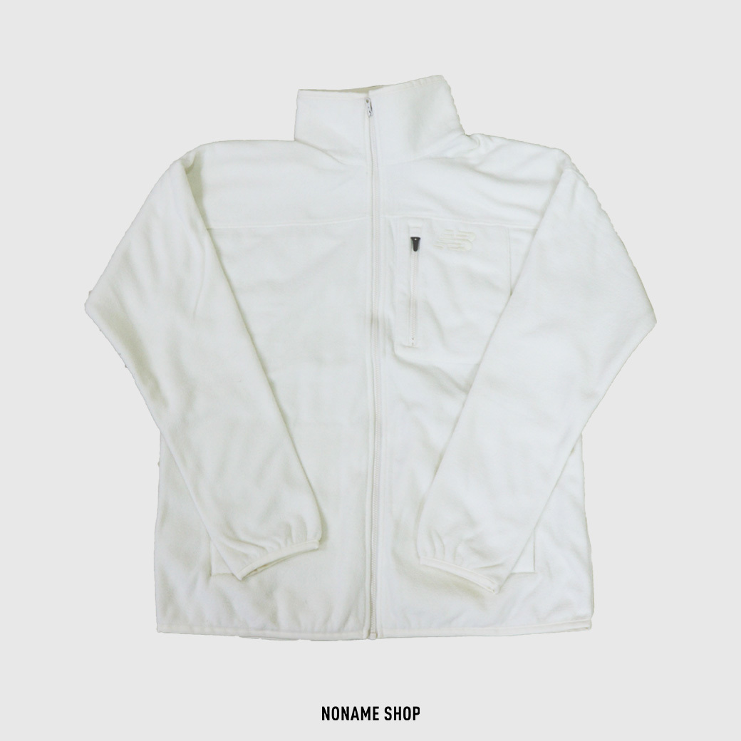 NewBalance NB 韓國款 經典 Logo 立領 絨毛外套 刷毛外套 雪白色