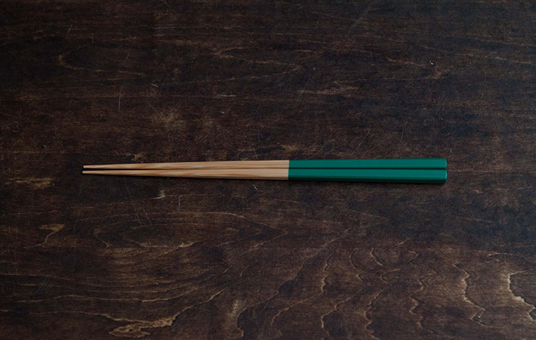 公長齋小菅-筷子 京都古箸-S-20cm／綠