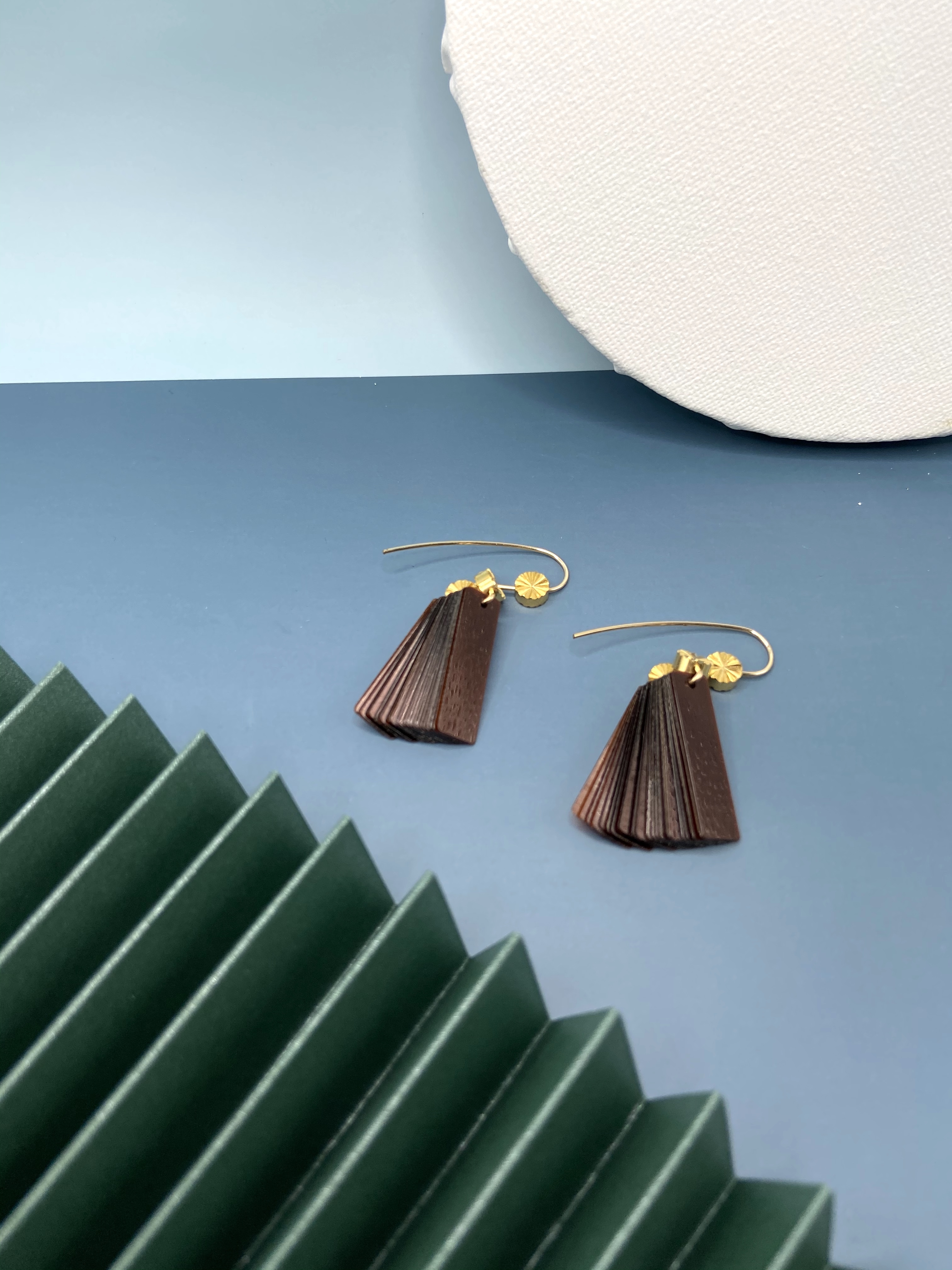 COLECOOL原創14k包金珠片耳環 日本風格耳環 情人節禮物