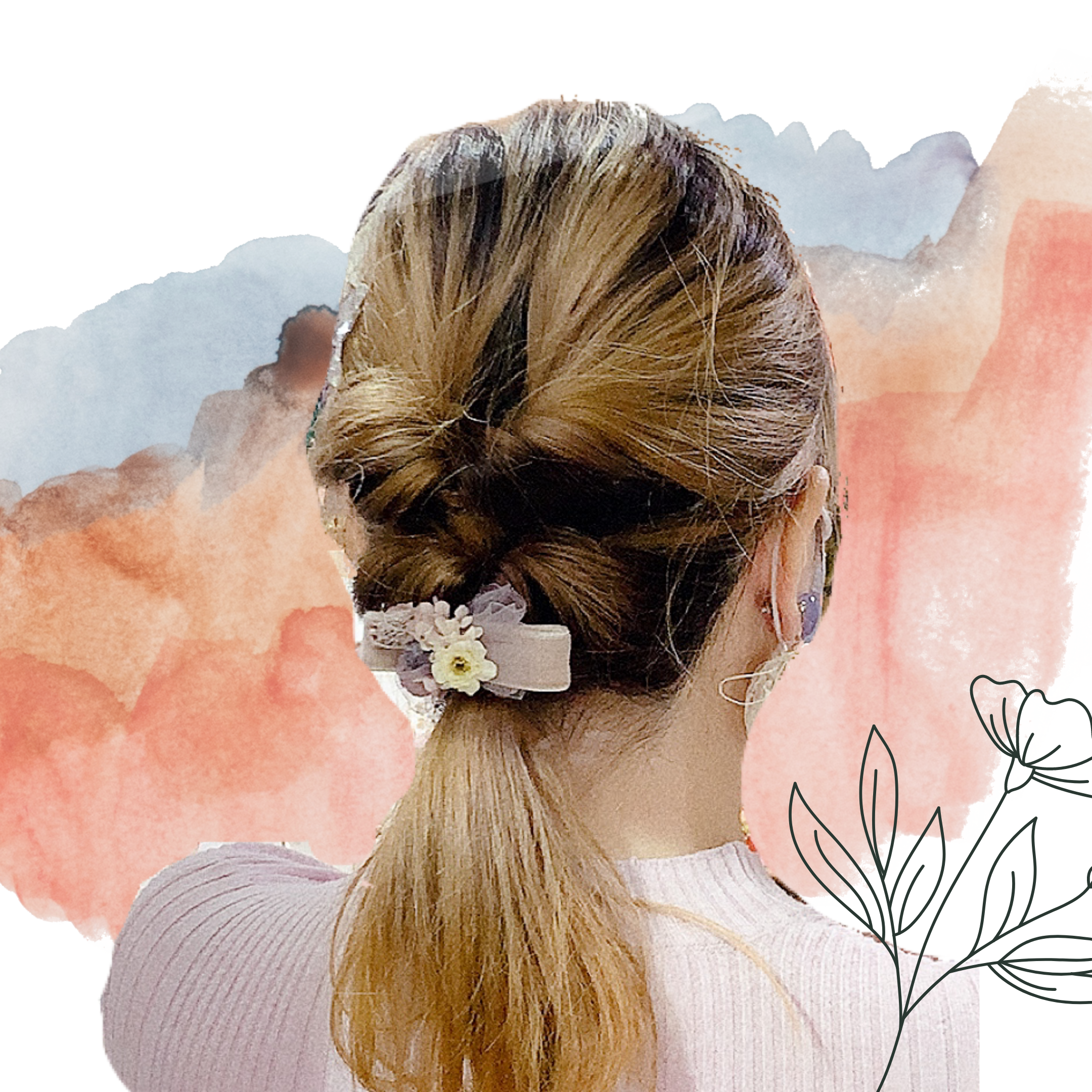 [手作家] 日本人造花絨面彈弓髮夾 (*網站限定優惠價*)