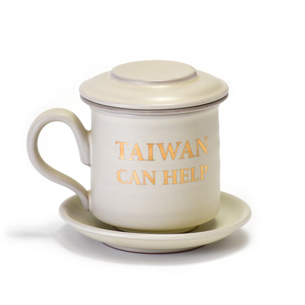 陶作坊｜同心杯組 TAIWAN CAN HELP 限量版-白