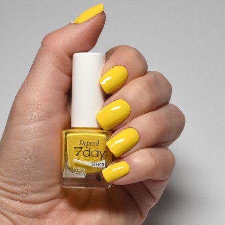 7day 仿GEL甲快乾甲油 7205 檸檬鮮黃色 (不透明)