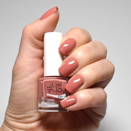 7day 仿GEL甲快乾甲油 7210 玫瑰紅茶色 (不透明)