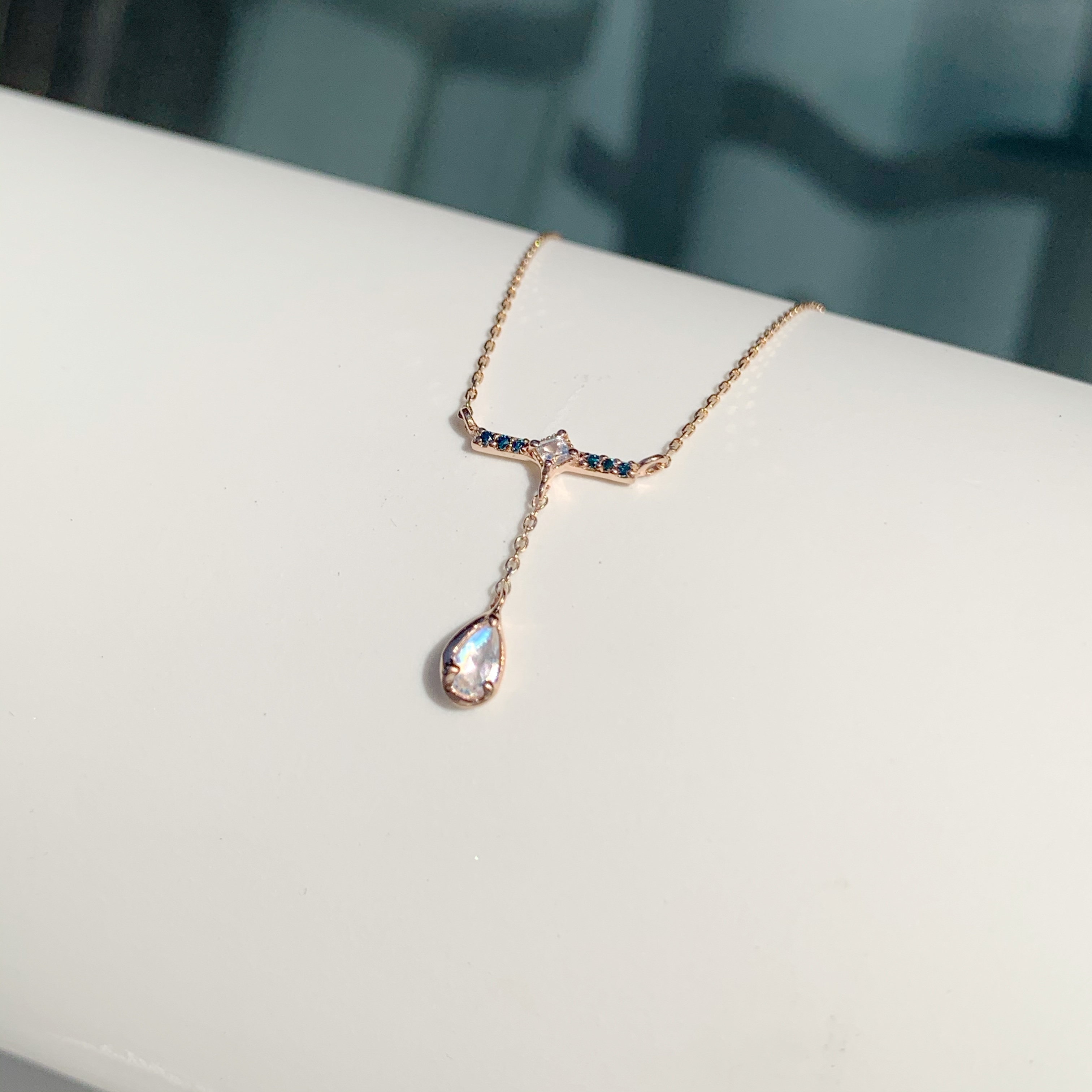 14K月亮與狩獵女神鎖骨鍊