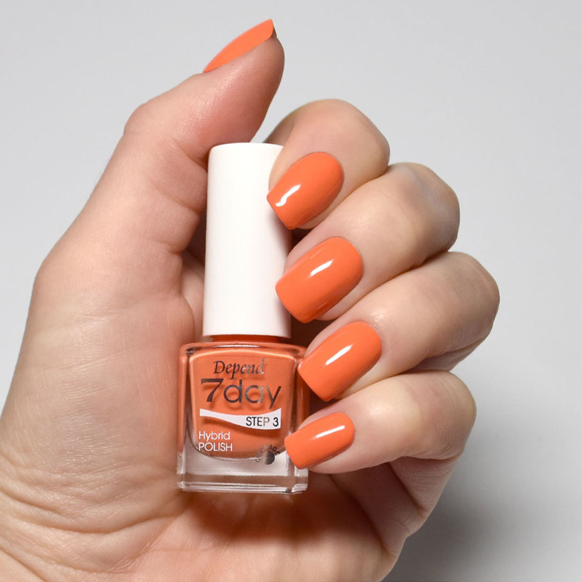 7day 仿GEL甲快乾甲油 7209 柔嫩橘色 (不透明)